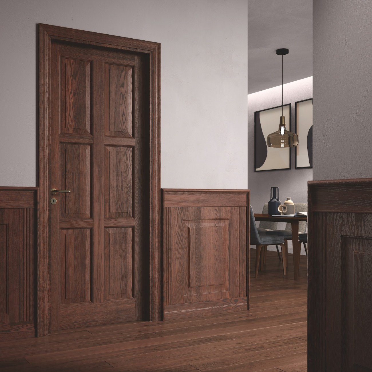 Panelled Wood Routing Wall Paneling Garofoli