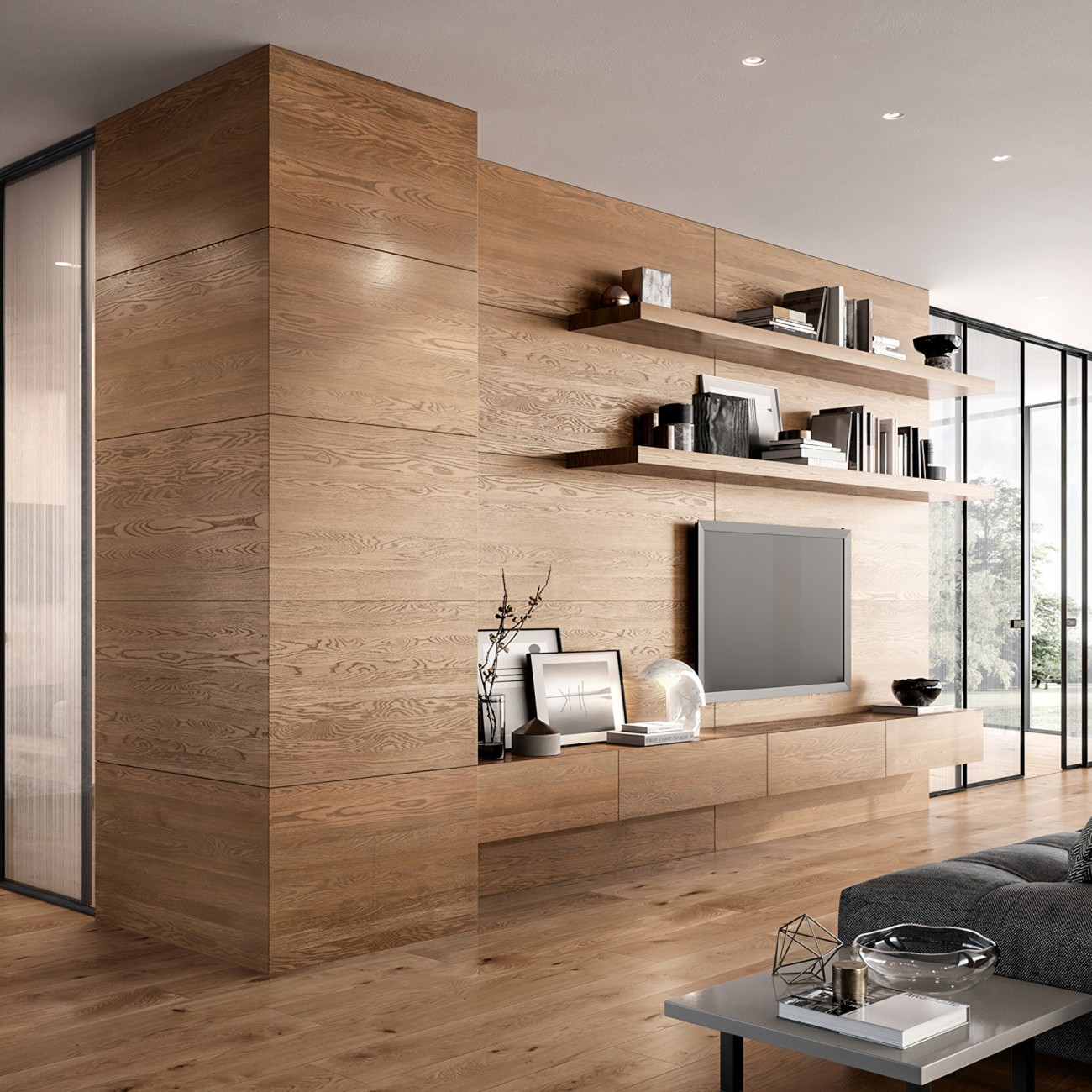 Smooth Wood Wall Paneling Garofoli