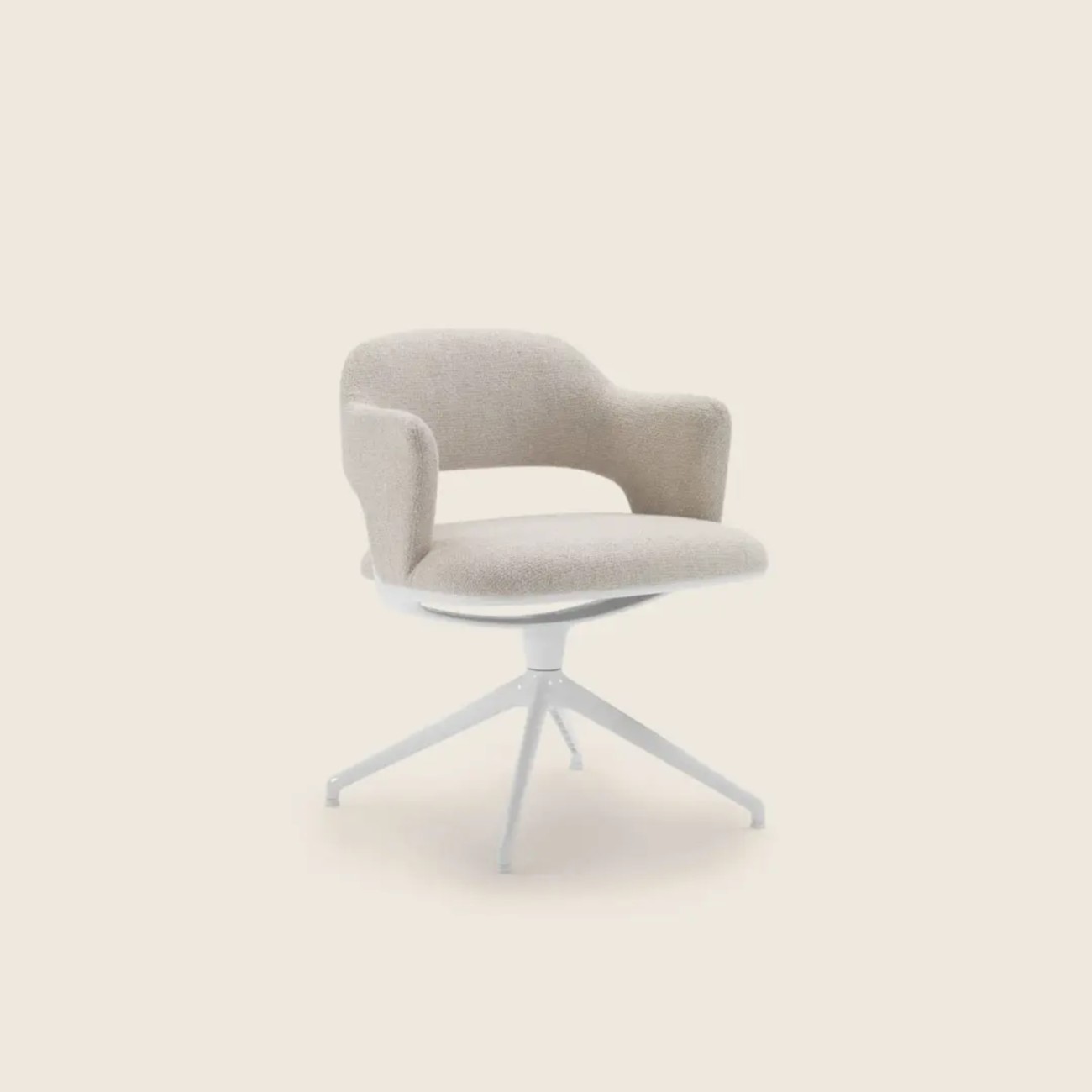 Alma Armchair with Swivel Base 4 Spokes Flexform