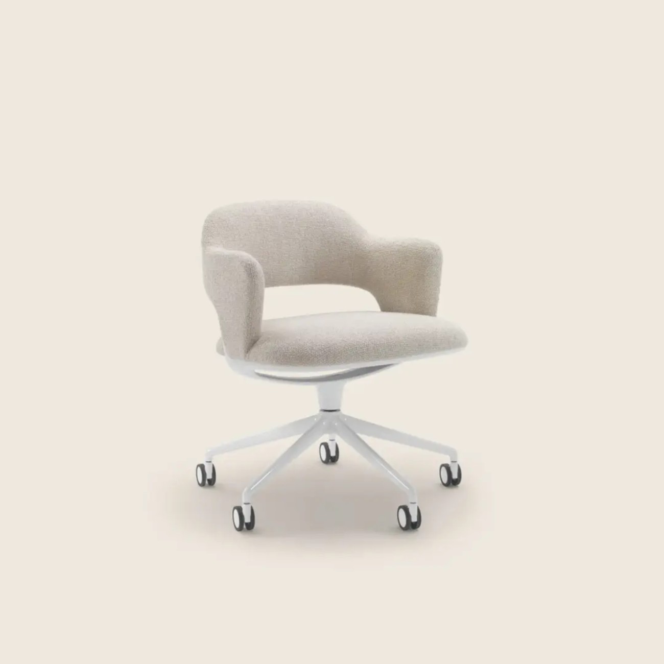 Alma Armchair with Swivel Base 5 Spokes Flexform