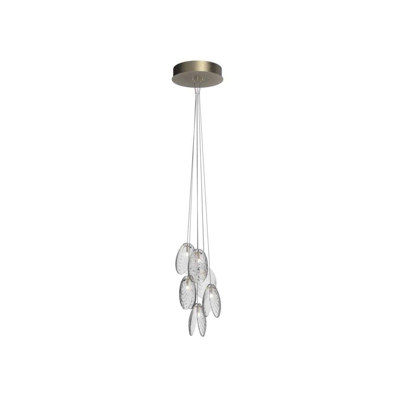 Mussels Pendant Lamp 6 Cluster Bomma