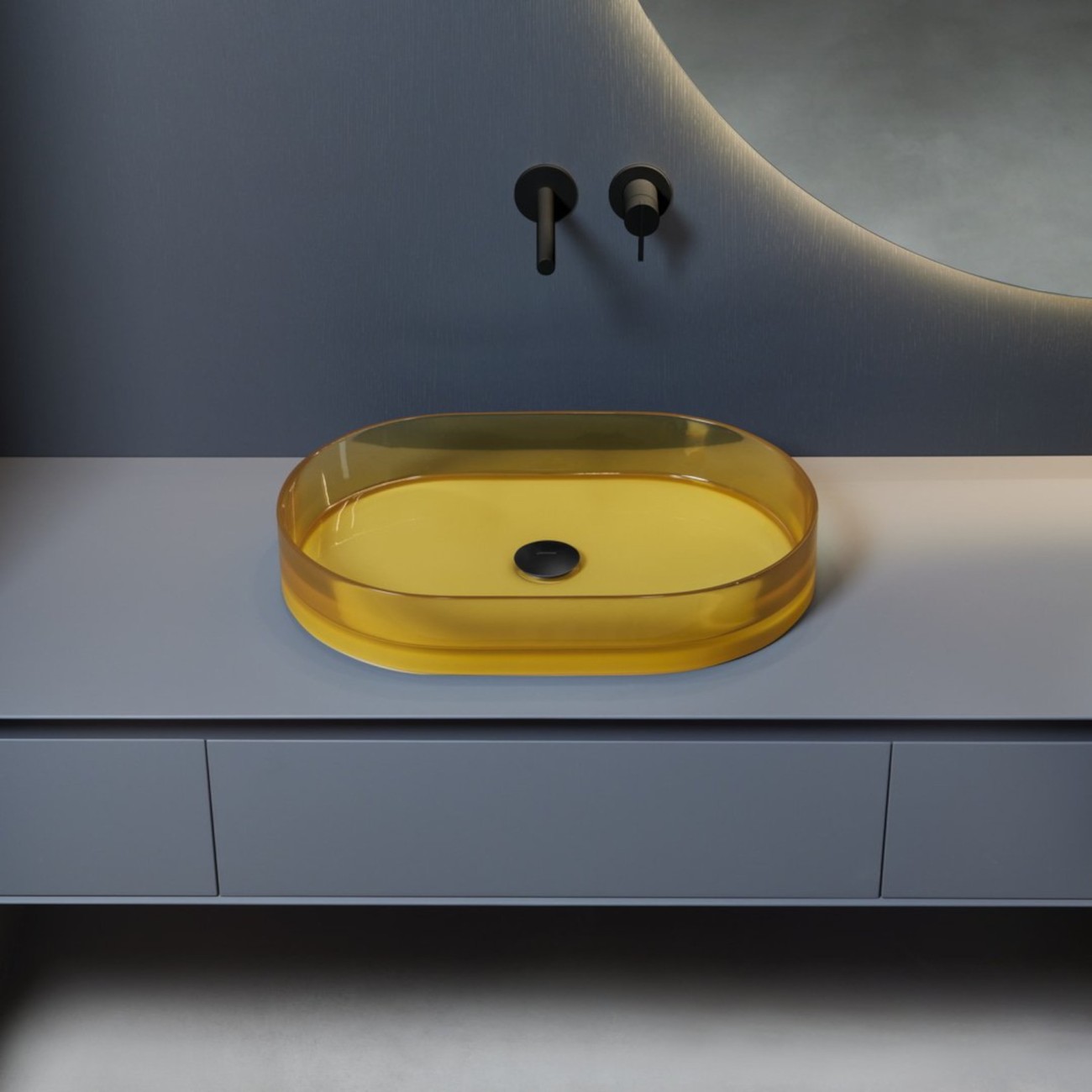 Nabatei Oval Countertop Washbasin Antoniolupi