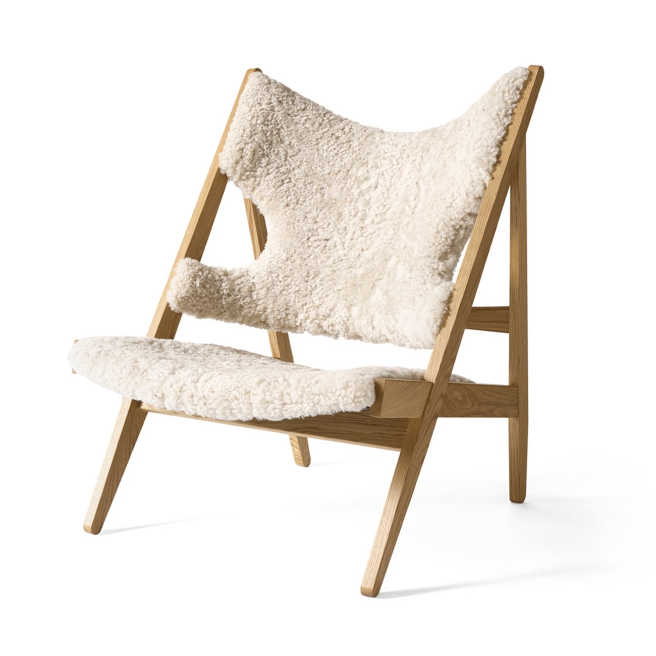 Knitting Lounge Chair Sheepskin Audo Copenhagen