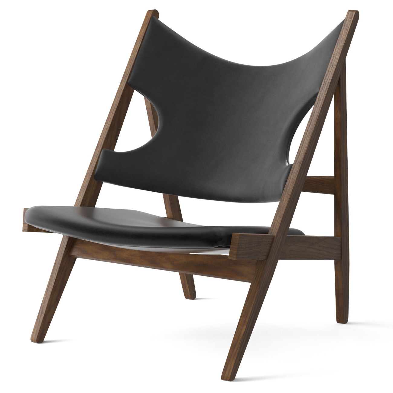 Knitting Lounge Chair Leather Audo Copenhagen