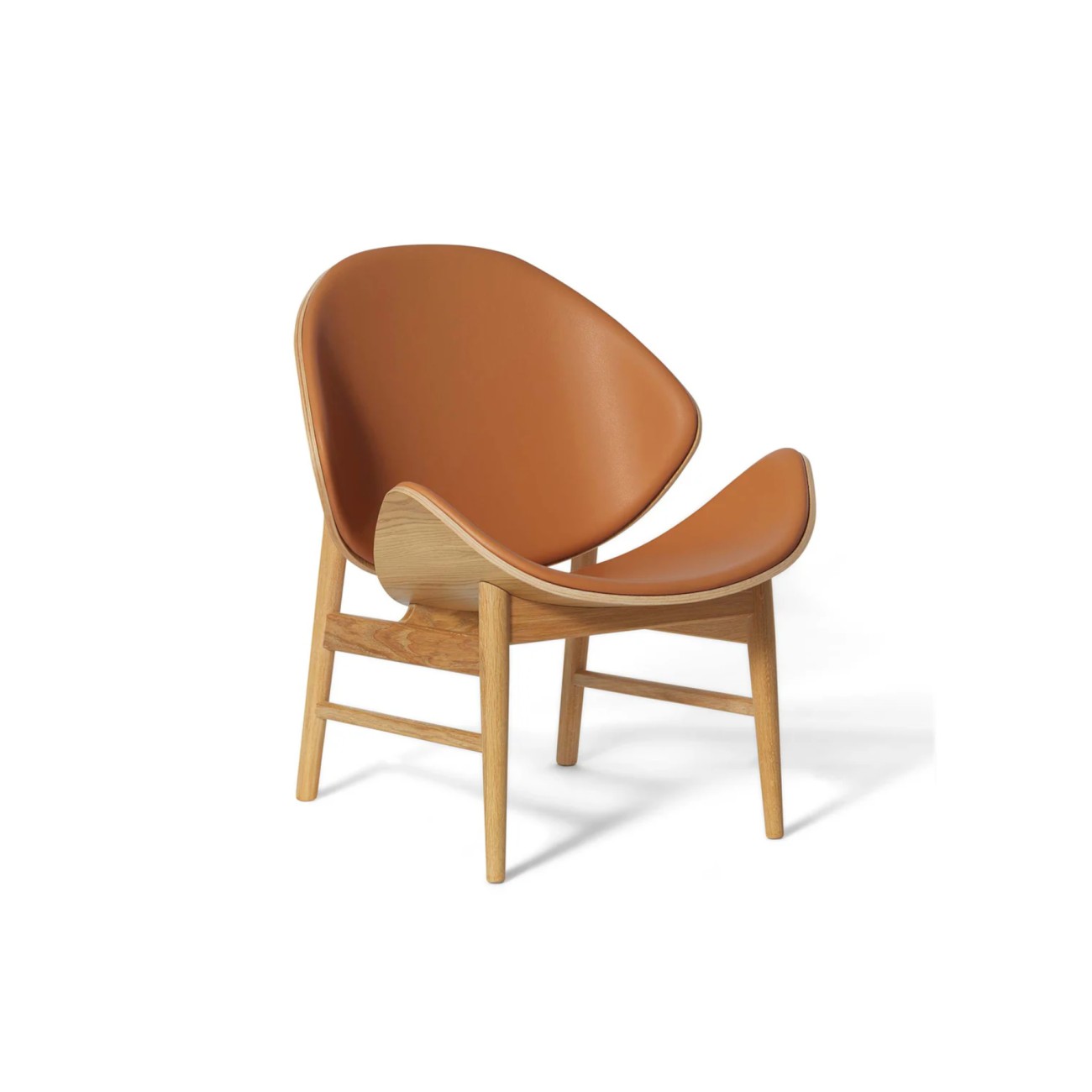 The Orange Lounge Chair Seat and Back Upholstery Warm Nordic