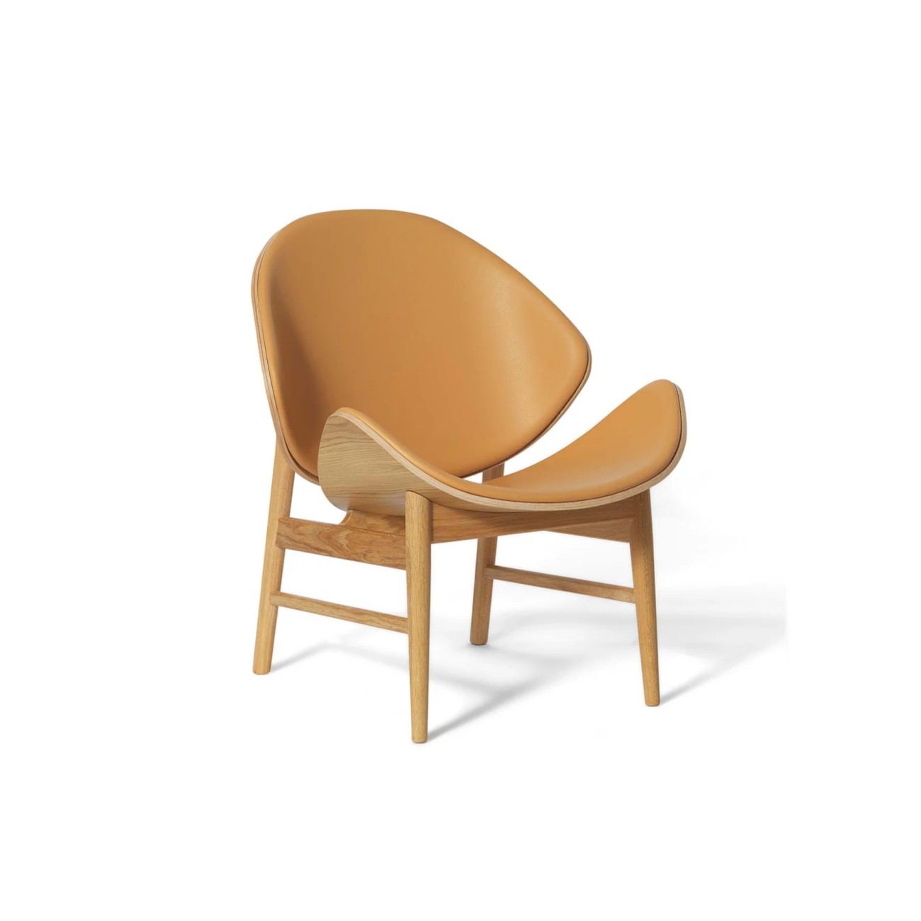 The Orange Lounge Chair Seat and Back Upholstery Warm Nordic