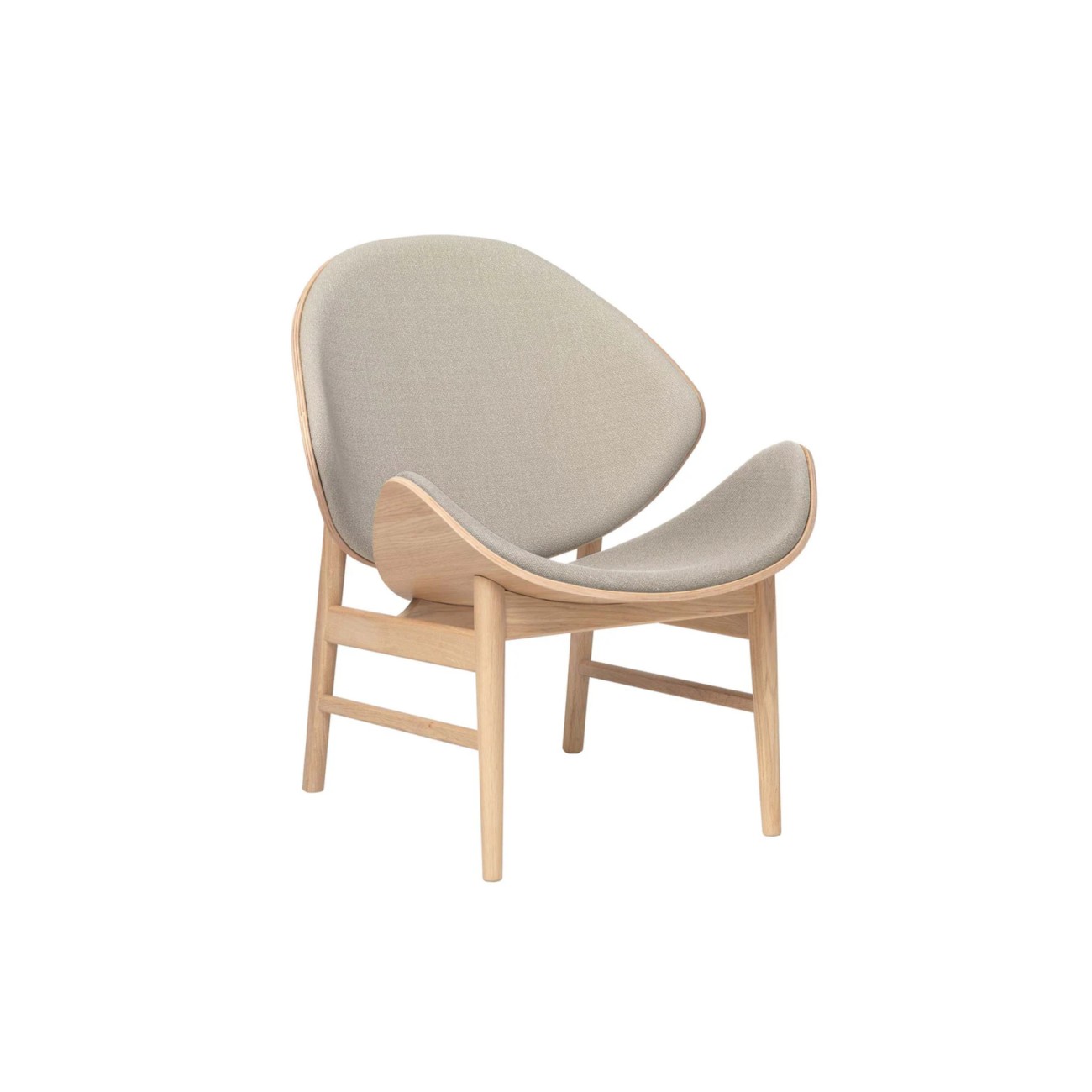 The Orange Lounge Chair Seat and Back Upholstery Warm Nordic