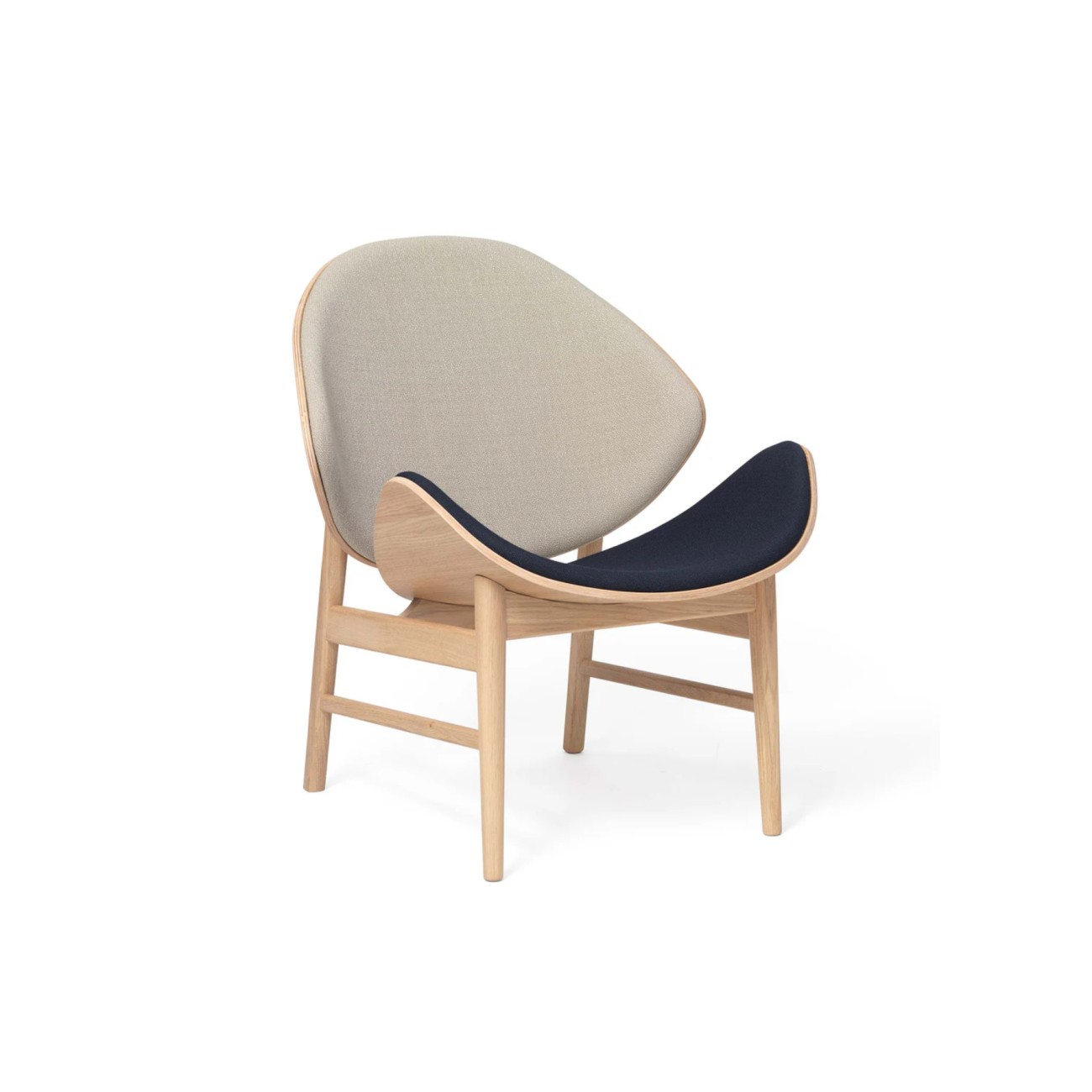 The Orange Lounge Chair Seat and Back Upholstery Warm Nordic