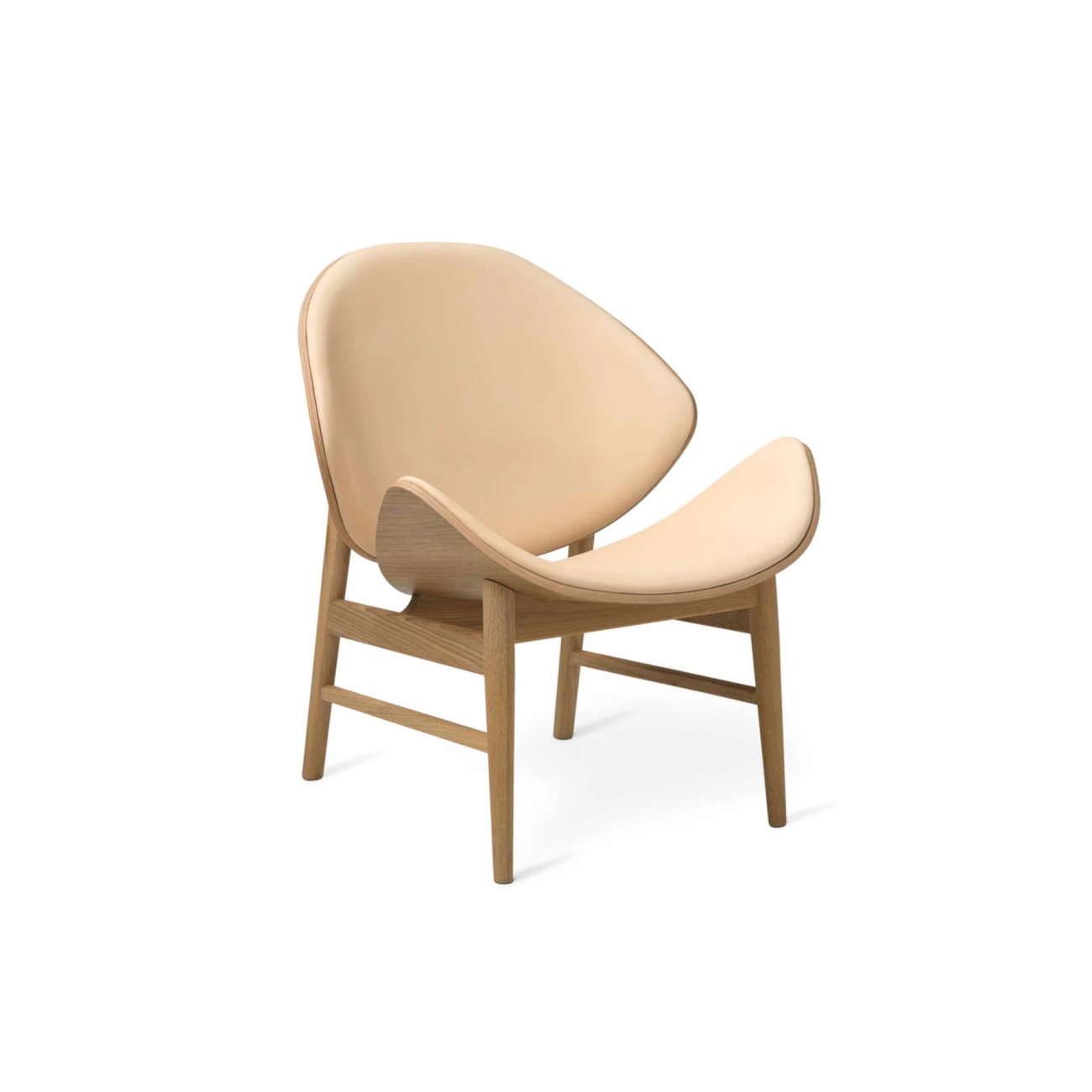 The Orange Lounge Chair Seat and Back Upholstery Warm Nordic