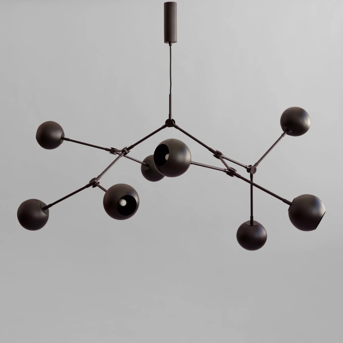 Drop Chandelier Globe Burned Black 101 Copenhagen