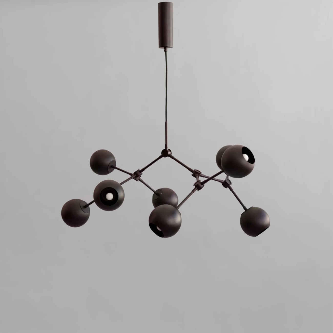 Drop Chandelier Globe Burned Black Mini 101 Copenhagen