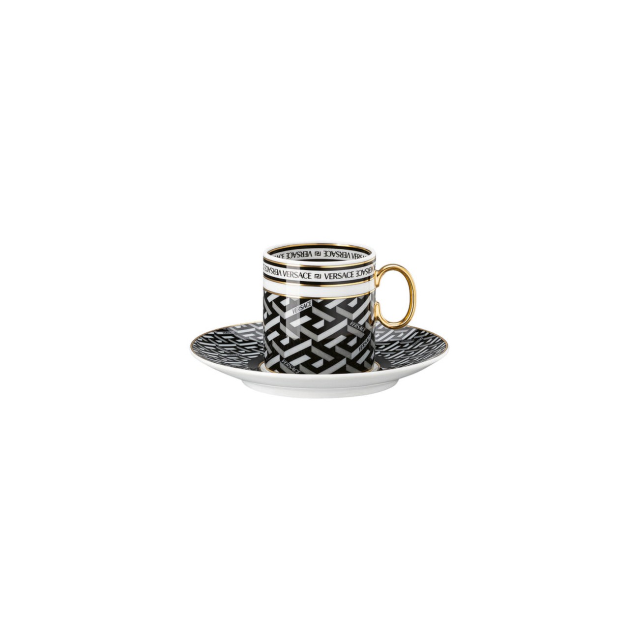 La Greca Signature Espresso Cup and Saucer Versace Rosenthal