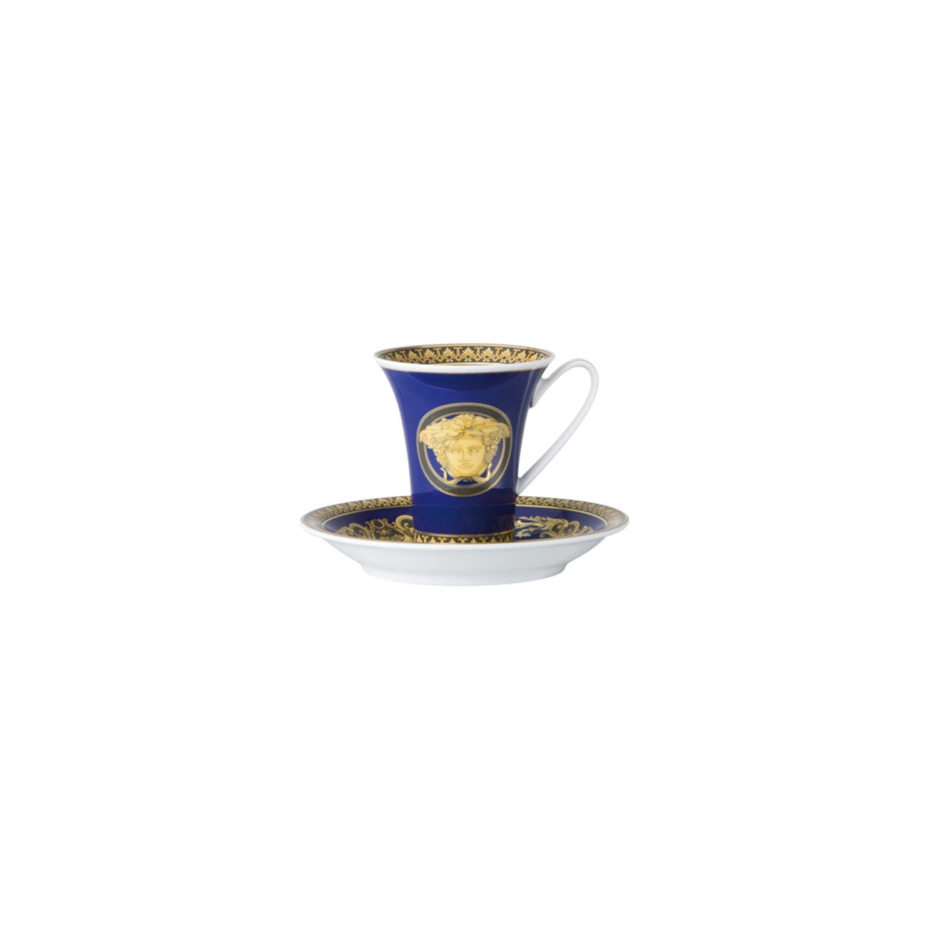 Medusa Ikarus Blue Espresso Cup and Saucer Versace Rosenthal