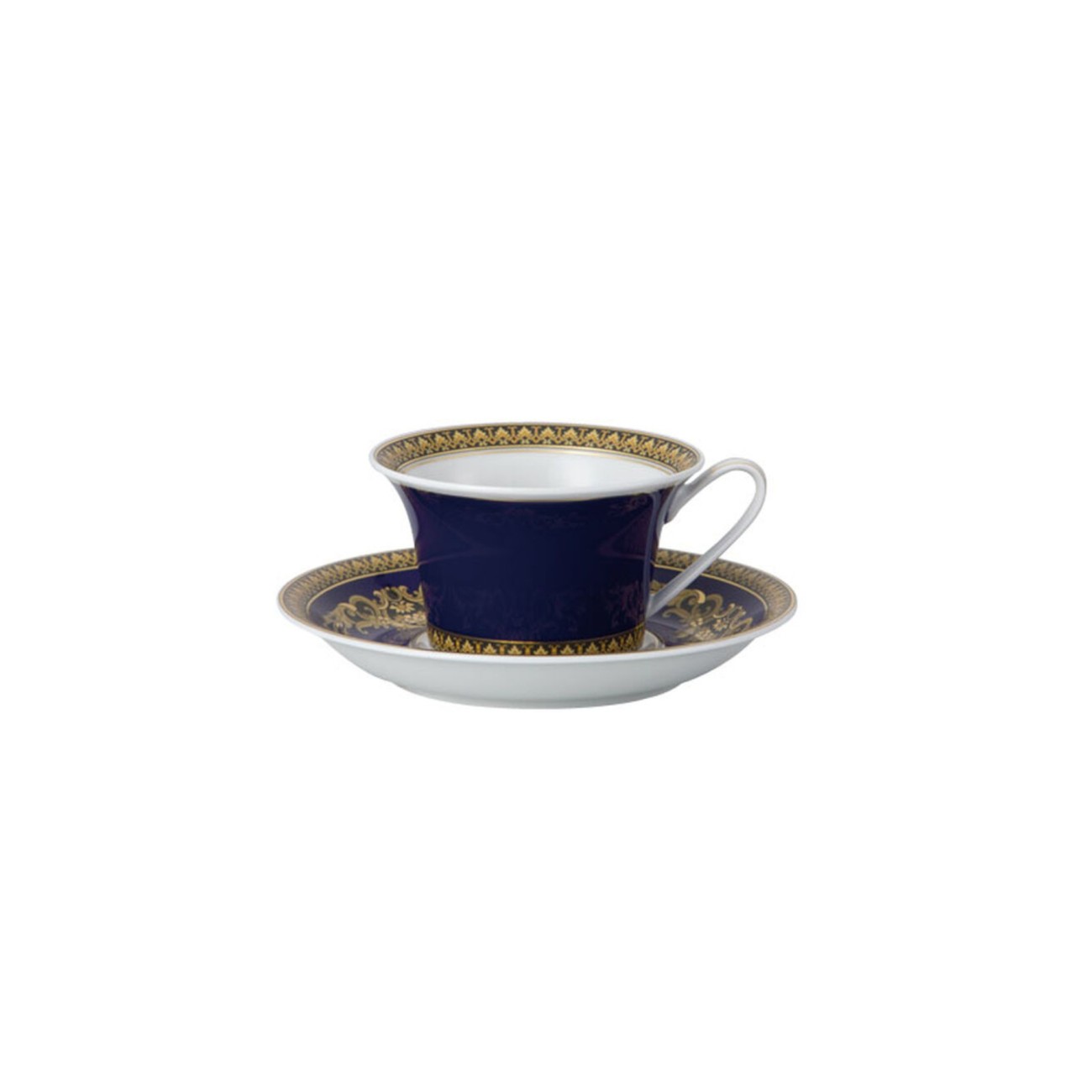 Medusa Ikarus Blue Tea Cup and Saucer Versace Rosenthal