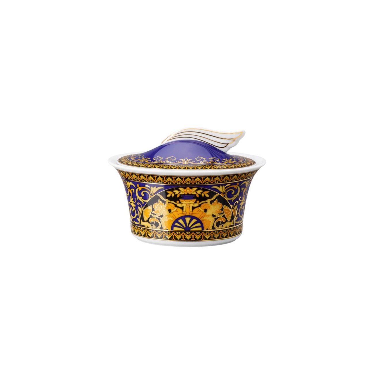 Medusa Ikarus Blue Sugar Bowl Versace Rosenthal