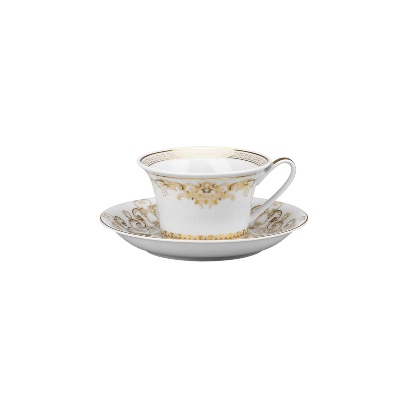 Medusa Gold Tea Cup and Saucer Versace Rosenthal