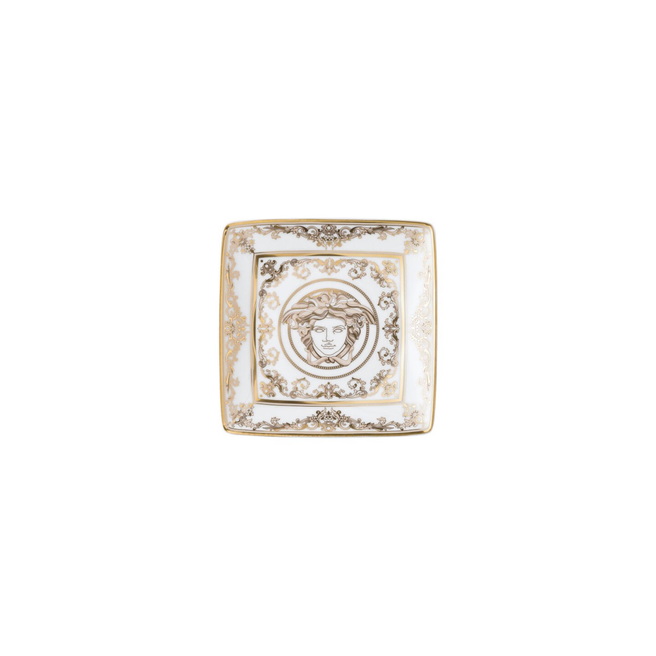 Medusa Gala Small Square Bowl Versace Rosenthal