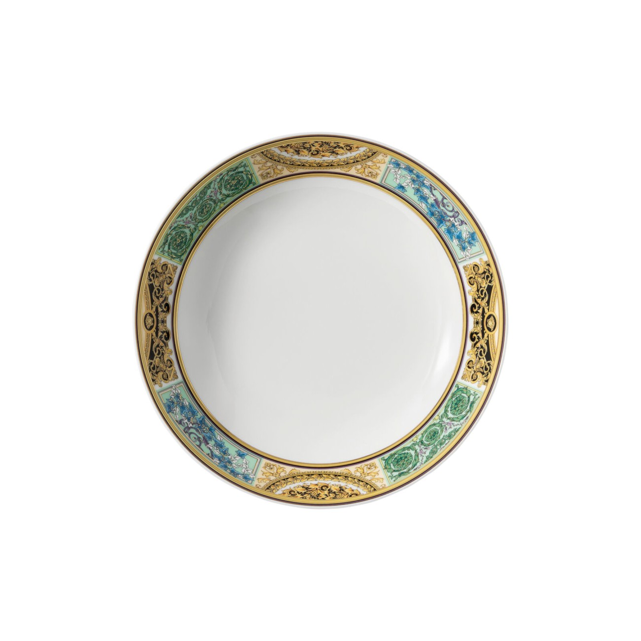 Barocco Mosaic Plate Deep Versace Rosenthal