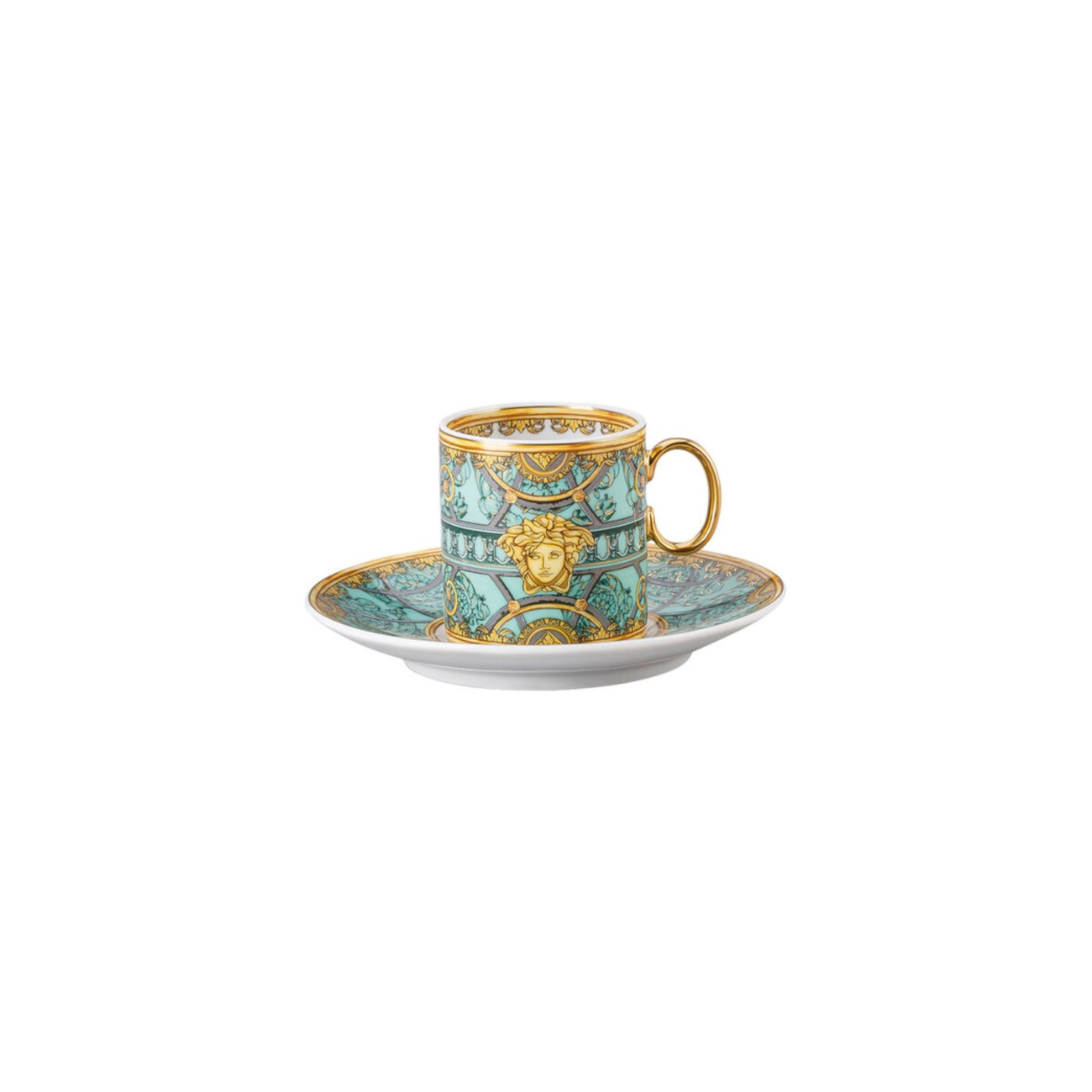 La Scala del Palazzo Espresso Cup and Saucer Versace Rosenthal