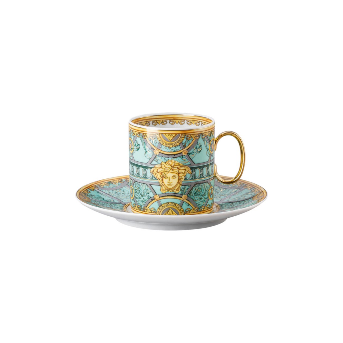 La Scala del Palazzo Coffee Cup and Saucer Versace Rosenthal