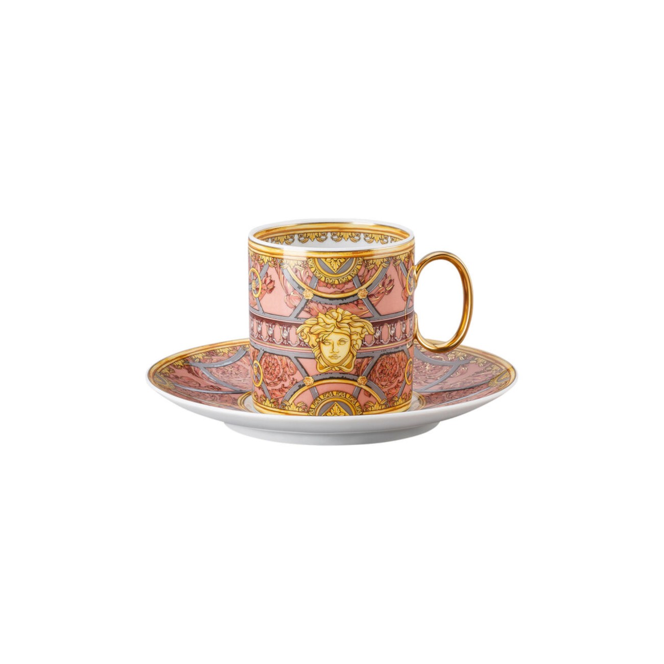 La Scala del Palazzo Coffee Cup and Saucer Versace Rosenthal