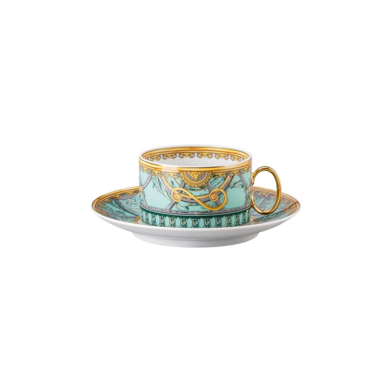 La Scala del Palazzo Tea Cup and Saucer Versace Rosenthal