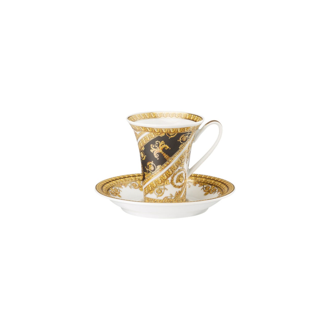 I Love Baroque Espresso Cup and Saucer Versace Rosenthal