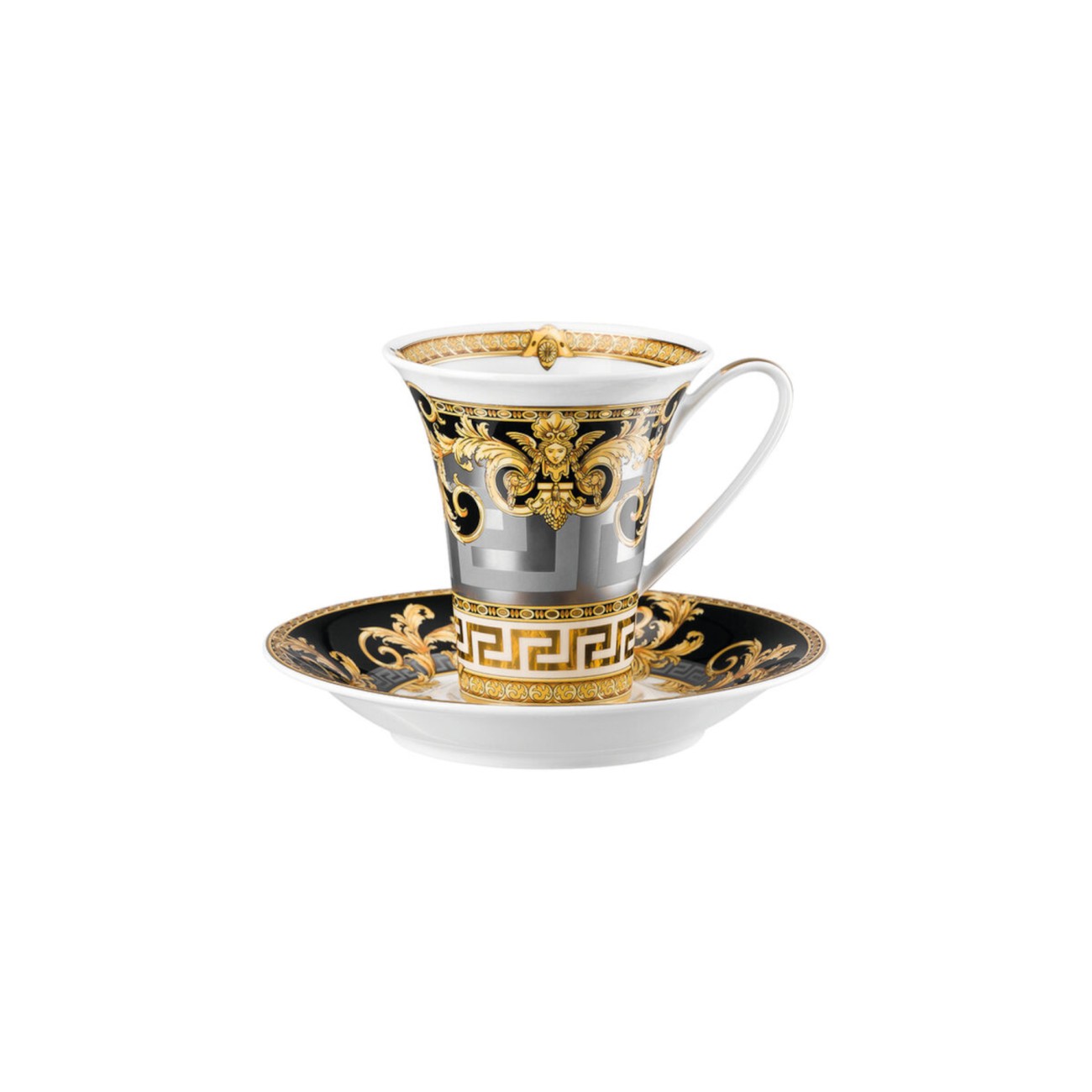 Prestige Gala Coffee Cup and Saucer Versace Rosenthal