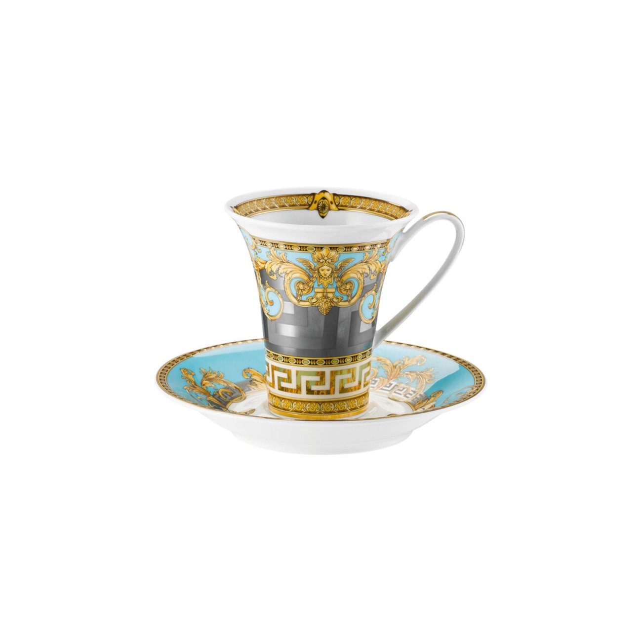 Prestige Gala Coffee Cup and Saucer Versace Rosenthal