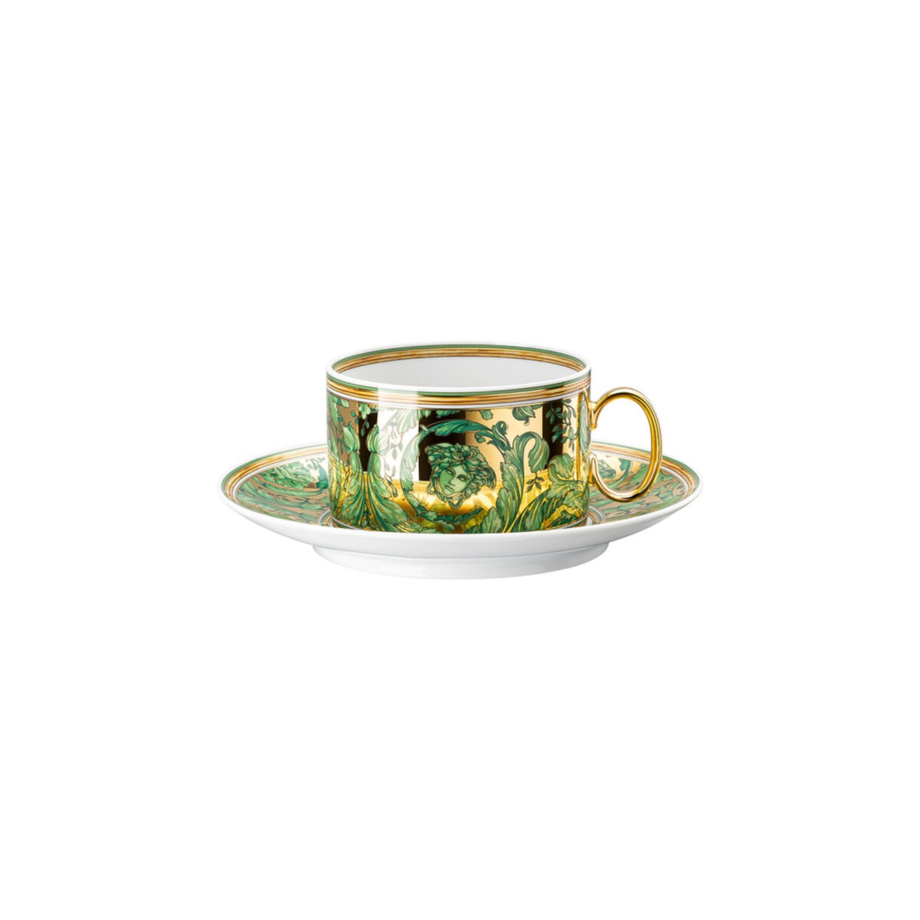 Medusa Garland Tea Cup and Saucer Versace Rosenthal