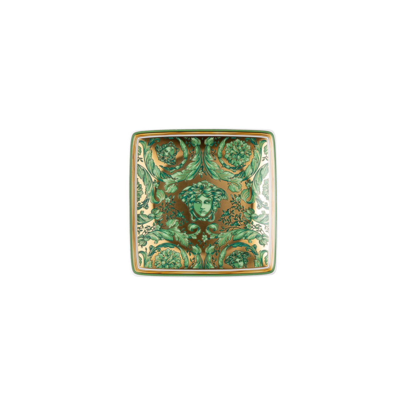 Medusa Garland Small Square Bowl Versace Rosenthal