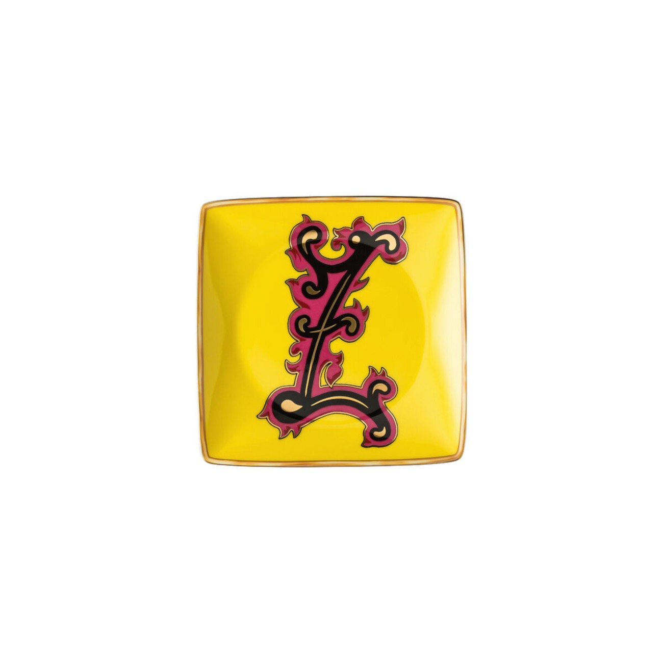 Versace Alphabet Z Small Square Bowl Versace Rosenthal