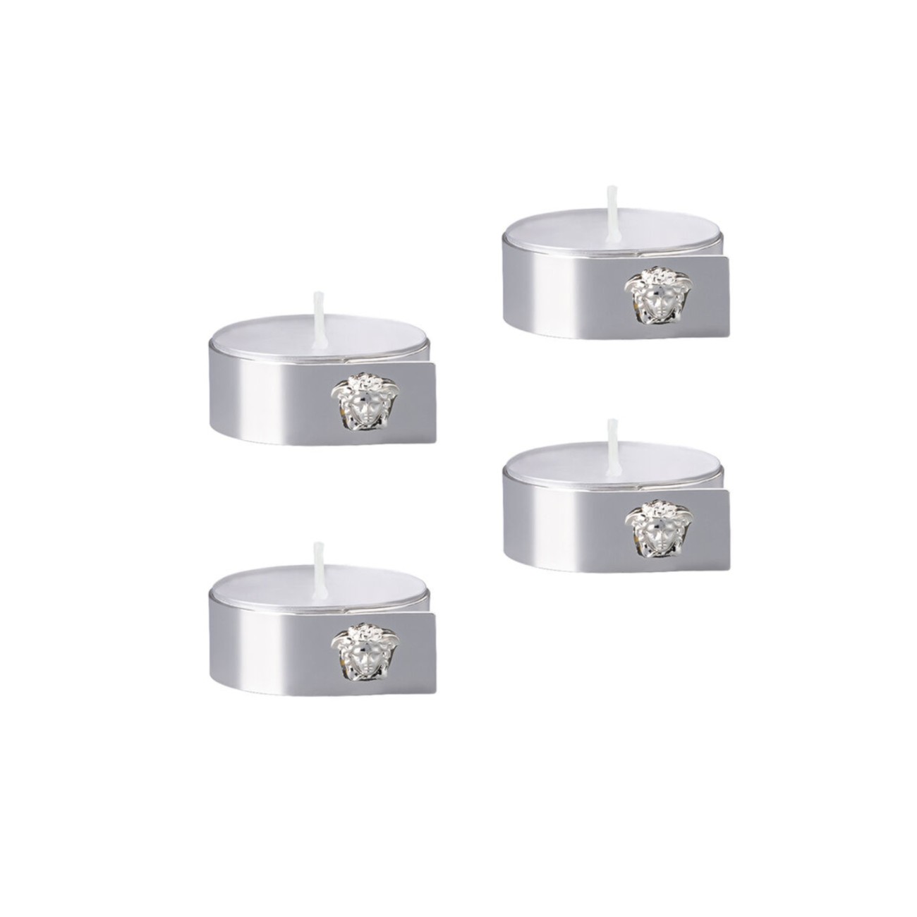 Medusa Tea Light Silver 4 Set Versace Rosenthal