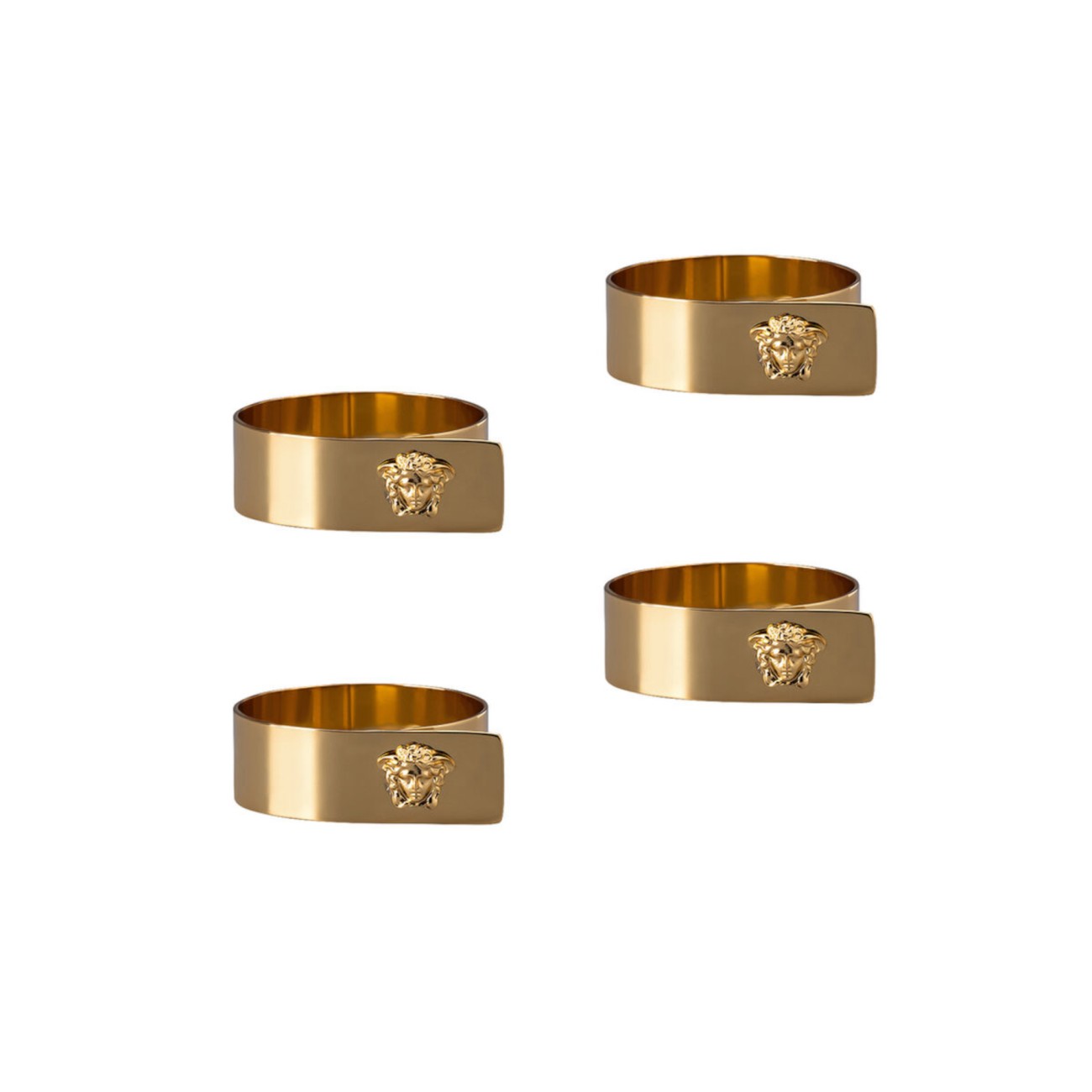 Medusa Napkin Ring Gold 4 Set Versace Rosenthal