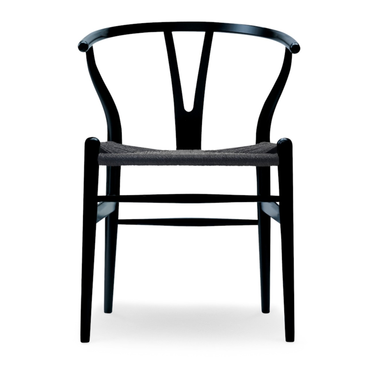 Wishbone Chair CH24 Beech Black Carl Hansen & Son