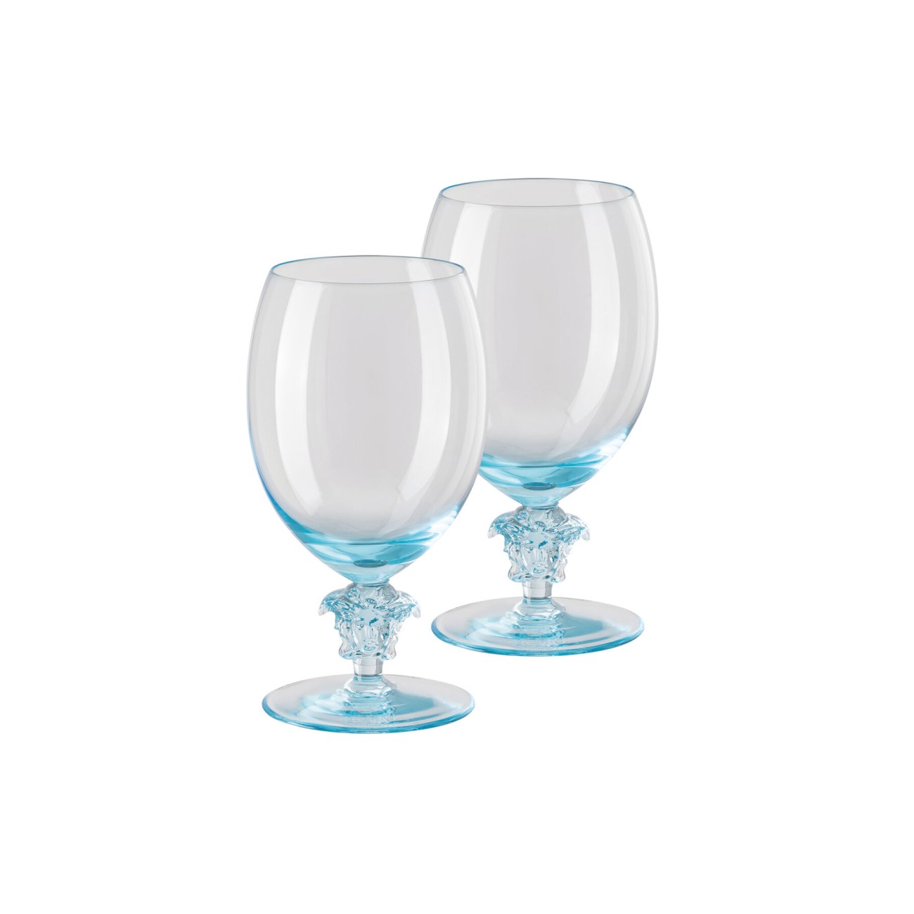 Medusa Lumière 2nd Edition Pair of Red Wine Glass Versace Rosenthal