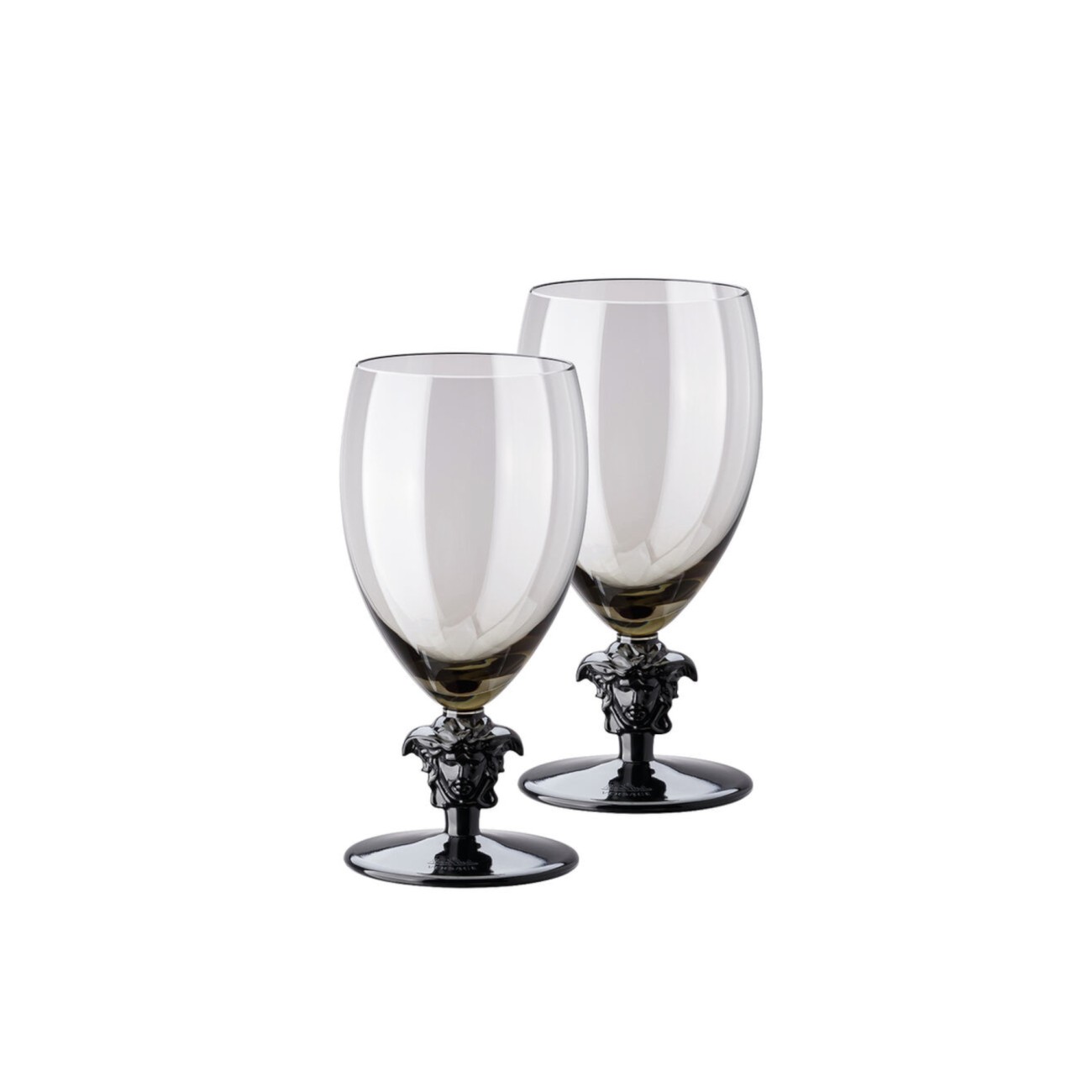 Medusa Lumière 2nd Edition Pair of White Wine Glass Versace Rosenthal