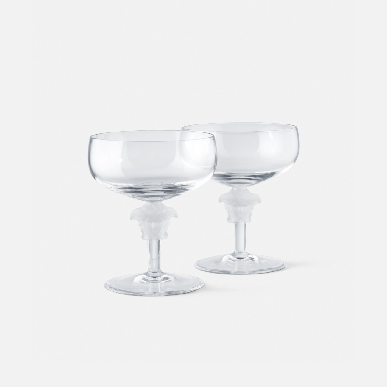 Medusa Lumière 2nd Edition Pair of Champagne Glass Versace Rosenthal