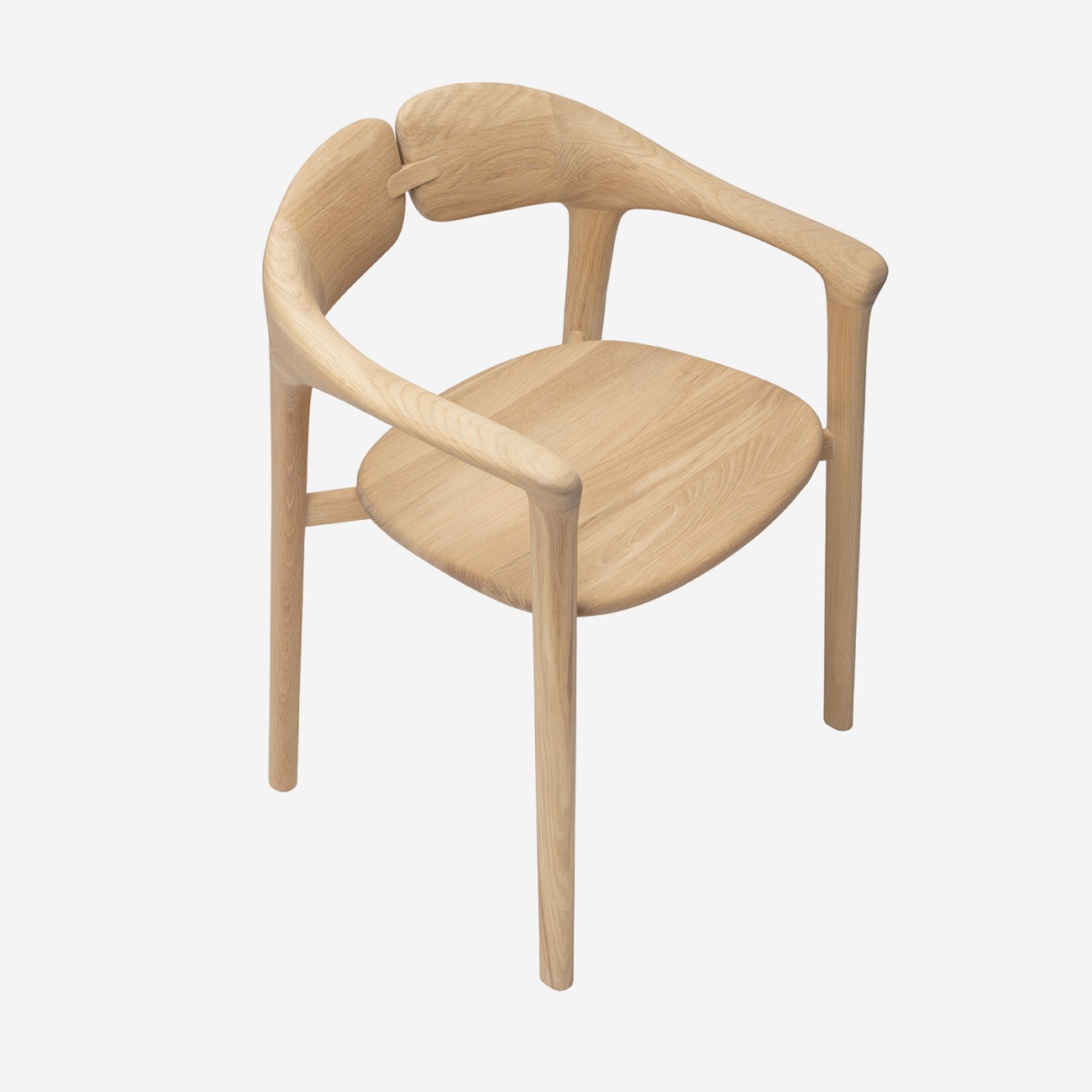 Lepida Chair with Armrest Woak