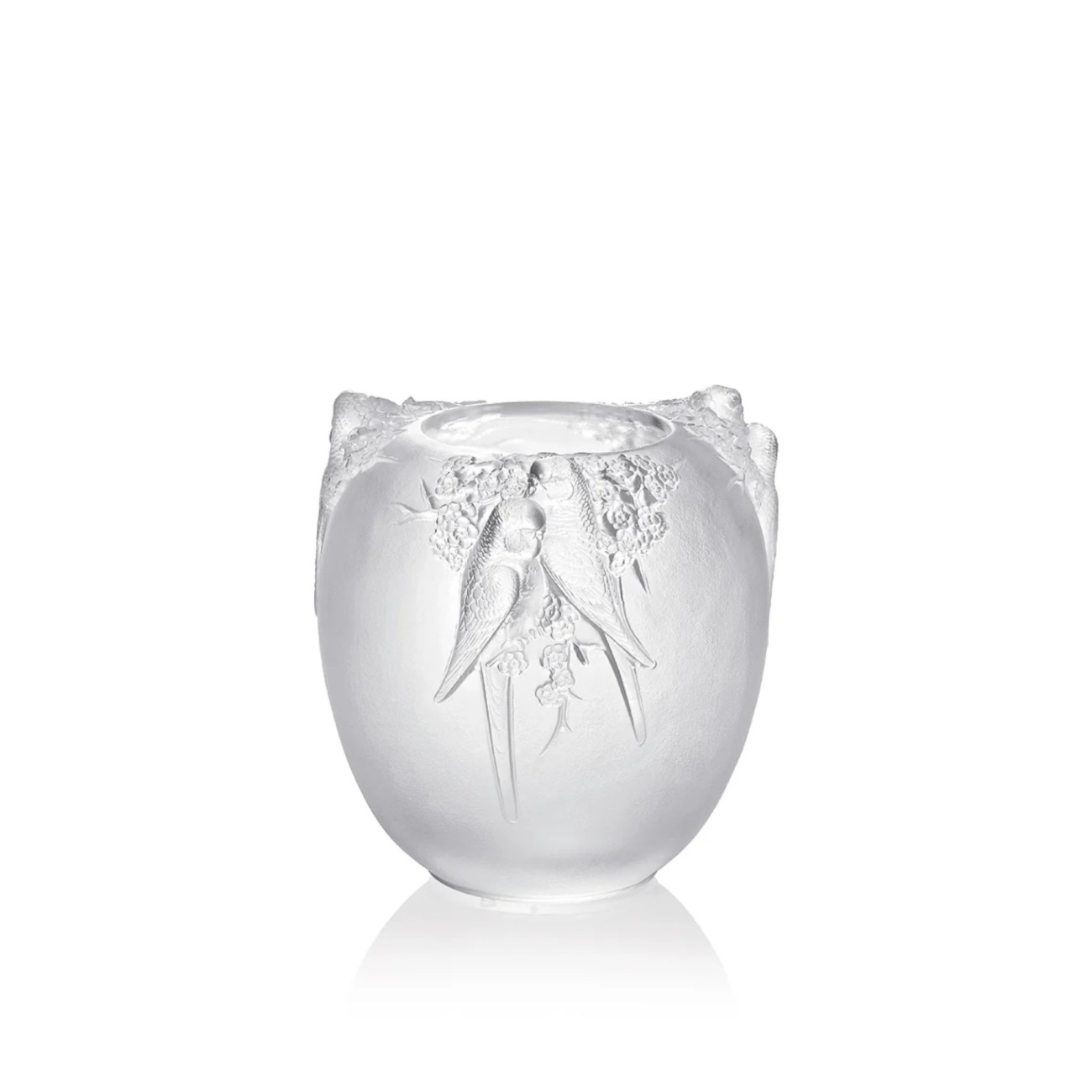 Perruches Vase Lalique