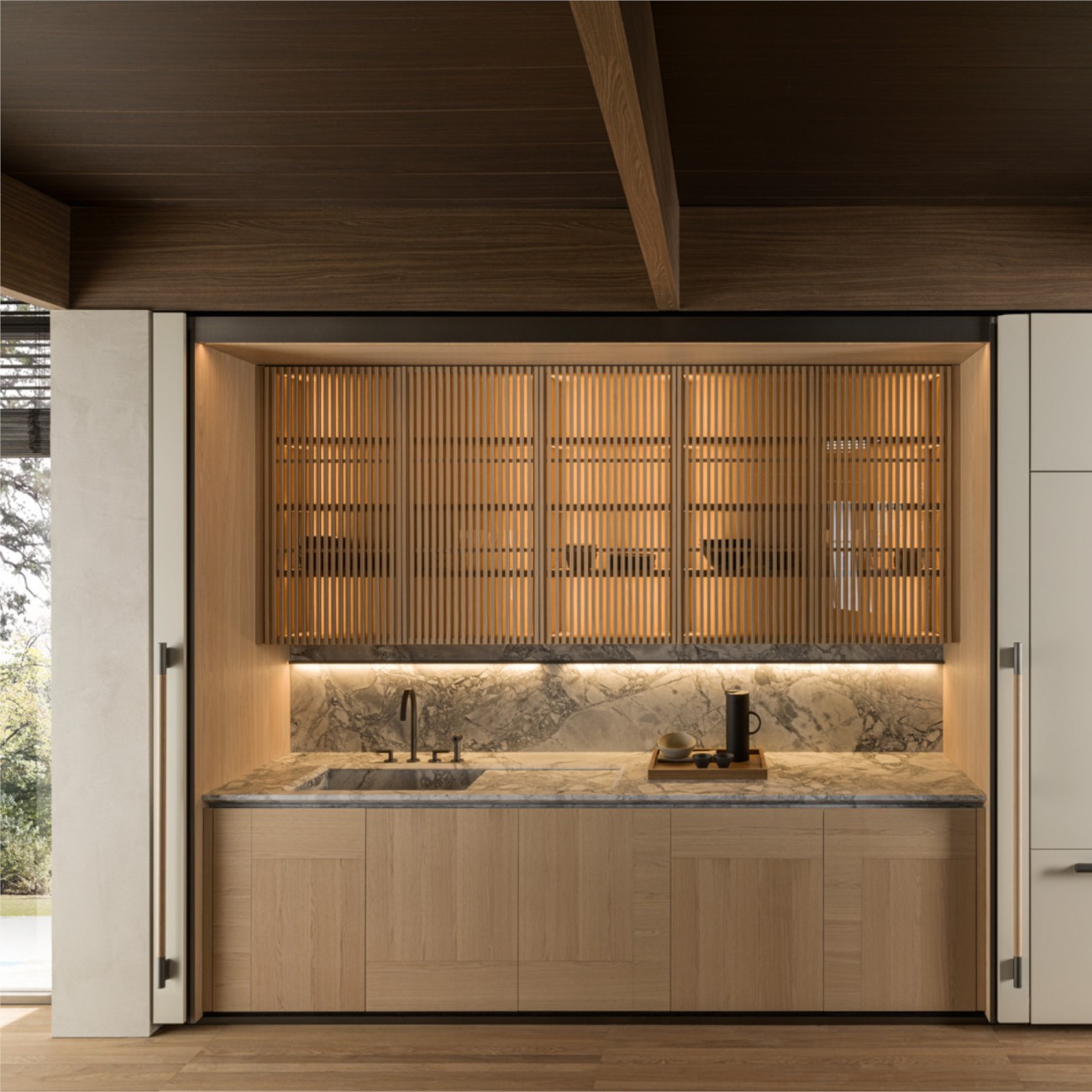 Tivalì 2.0 built-in Modular Kitchen Molteni&C