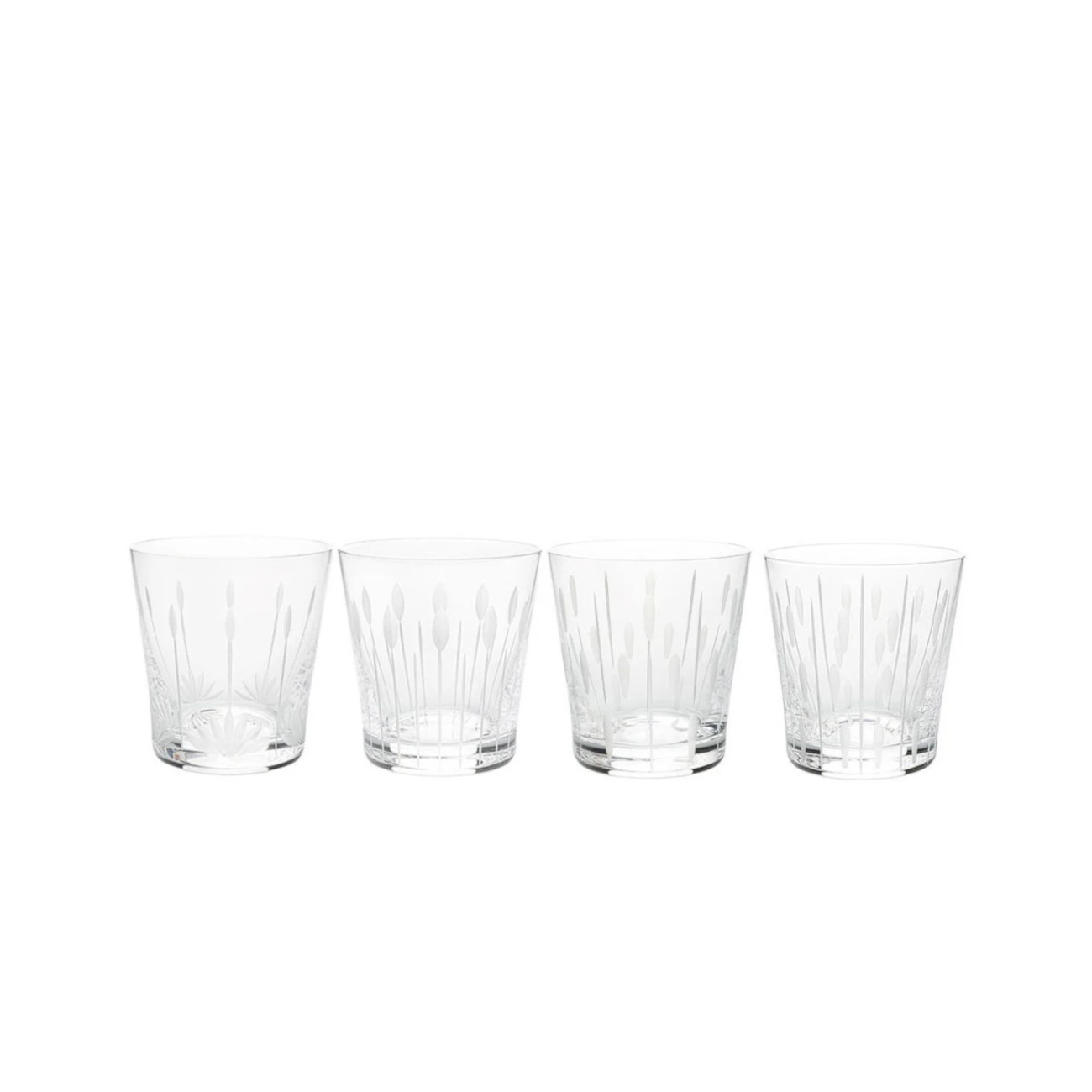 Lotus 4 Tumblers Set Lalique