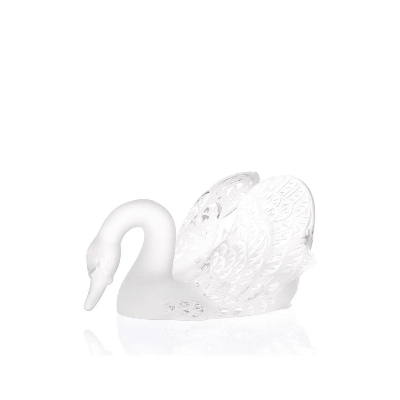 Swan Head Down Sculpture Lalique