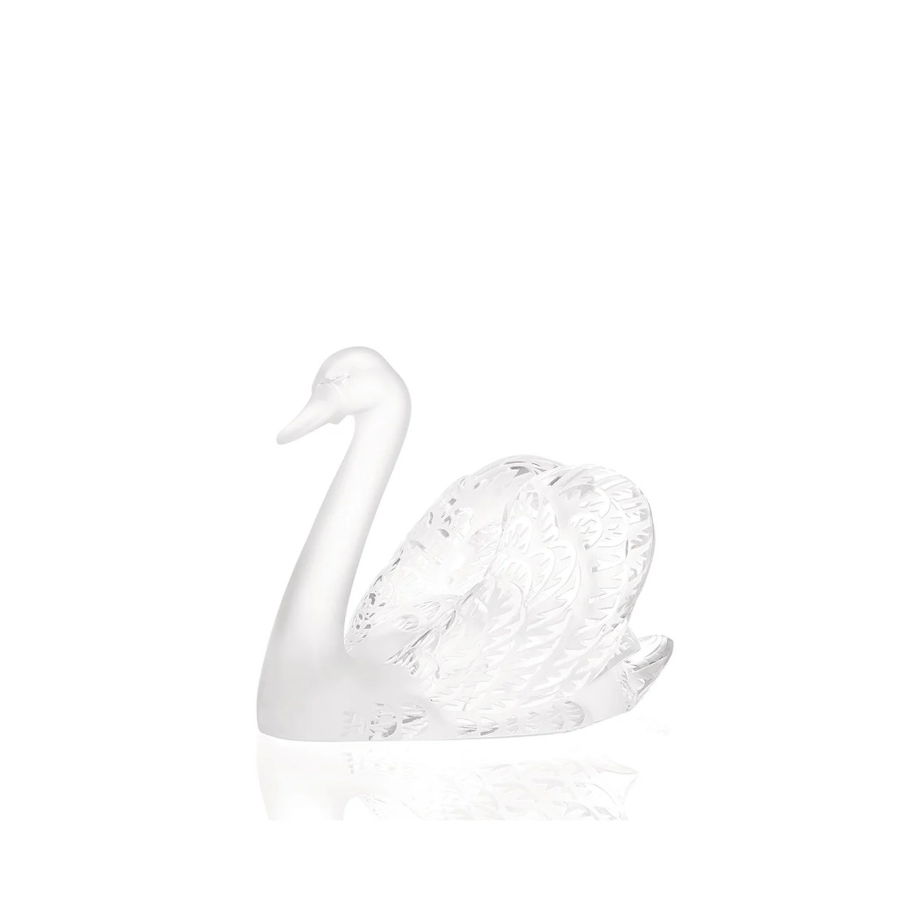 Swan Head Up Sculpture Lalique