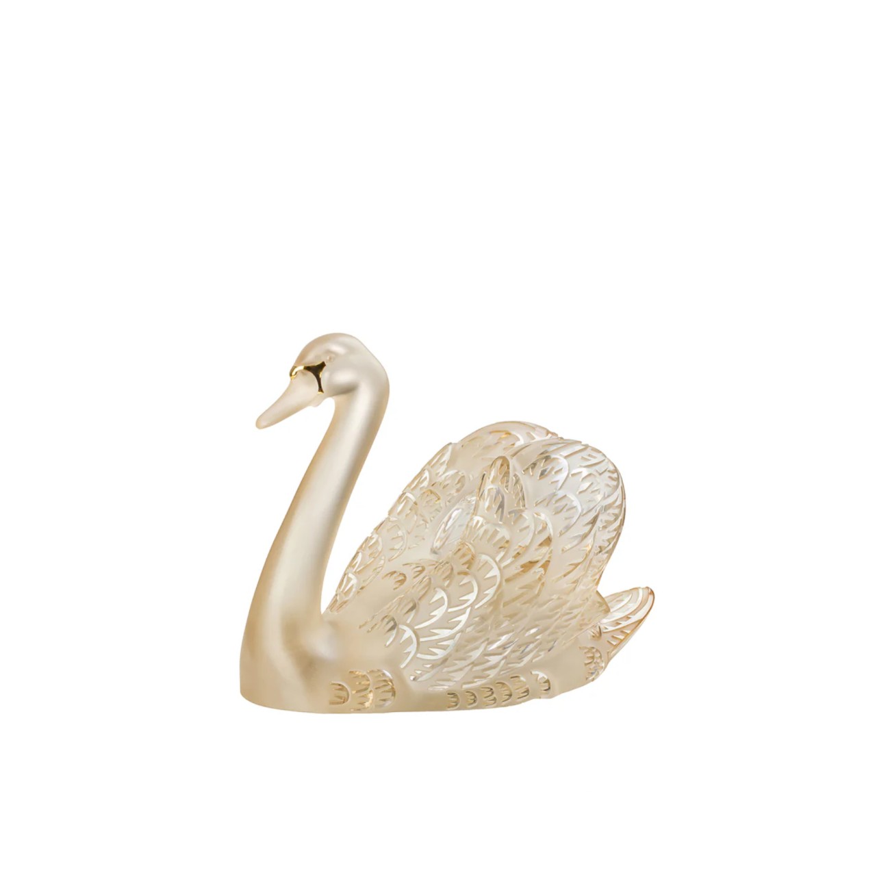 Swan Head Up Sculpture Lalique