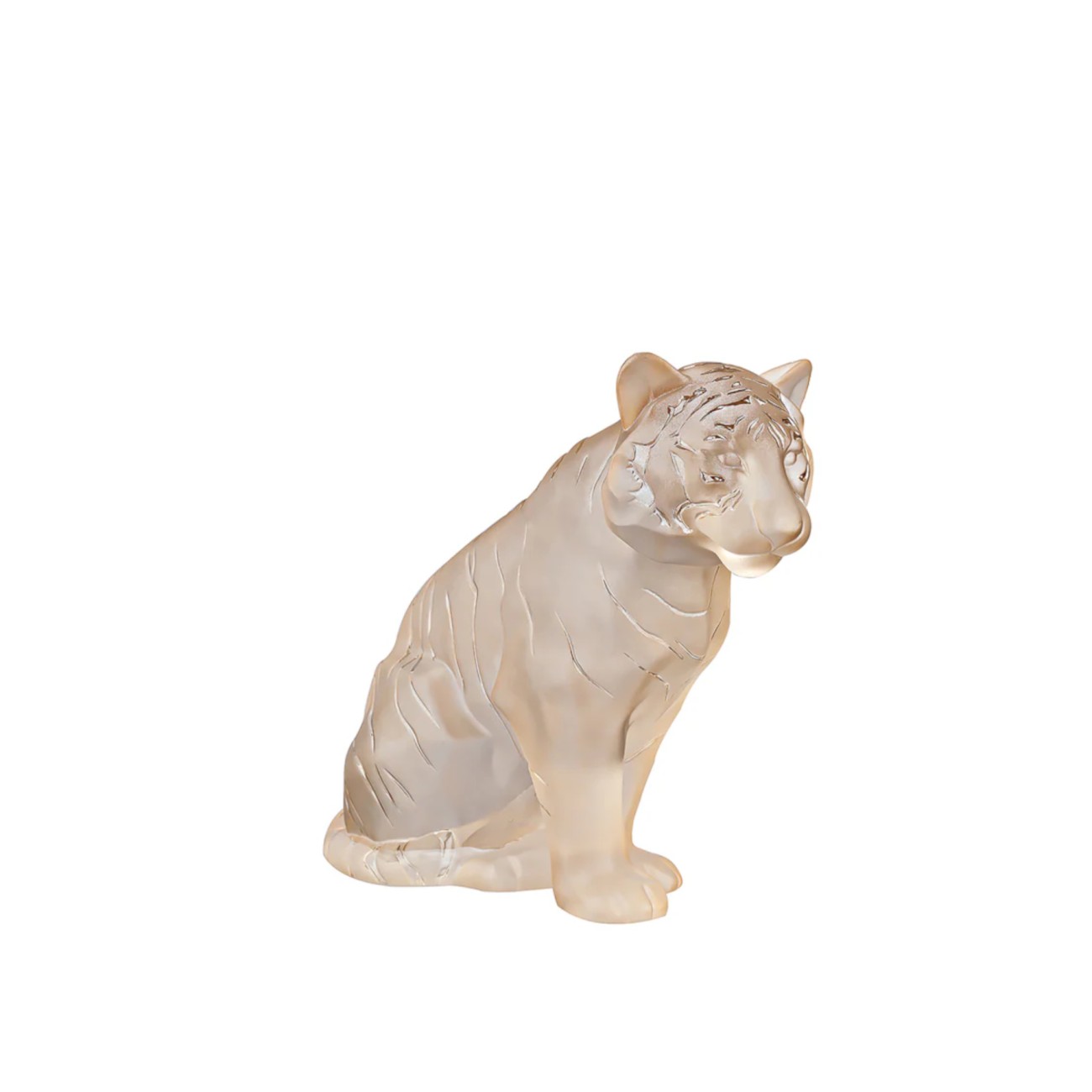 Sitting Tiger Sculpture Lalique