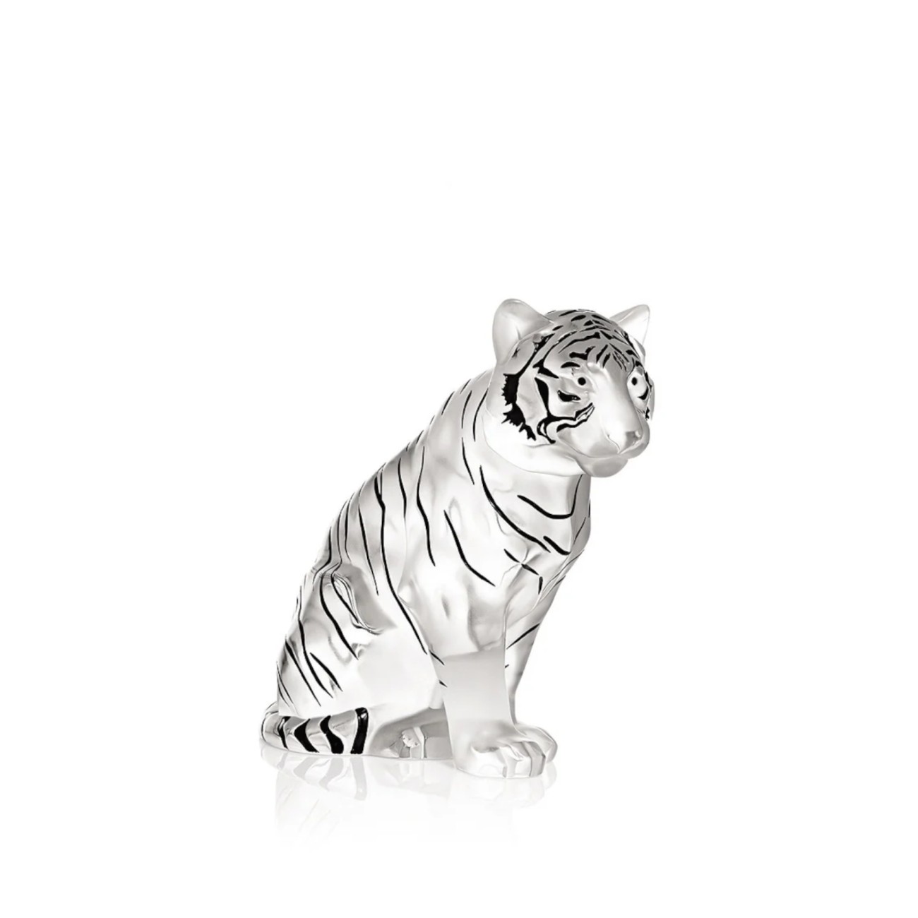 Sitting Tiger Sculpture Lalique