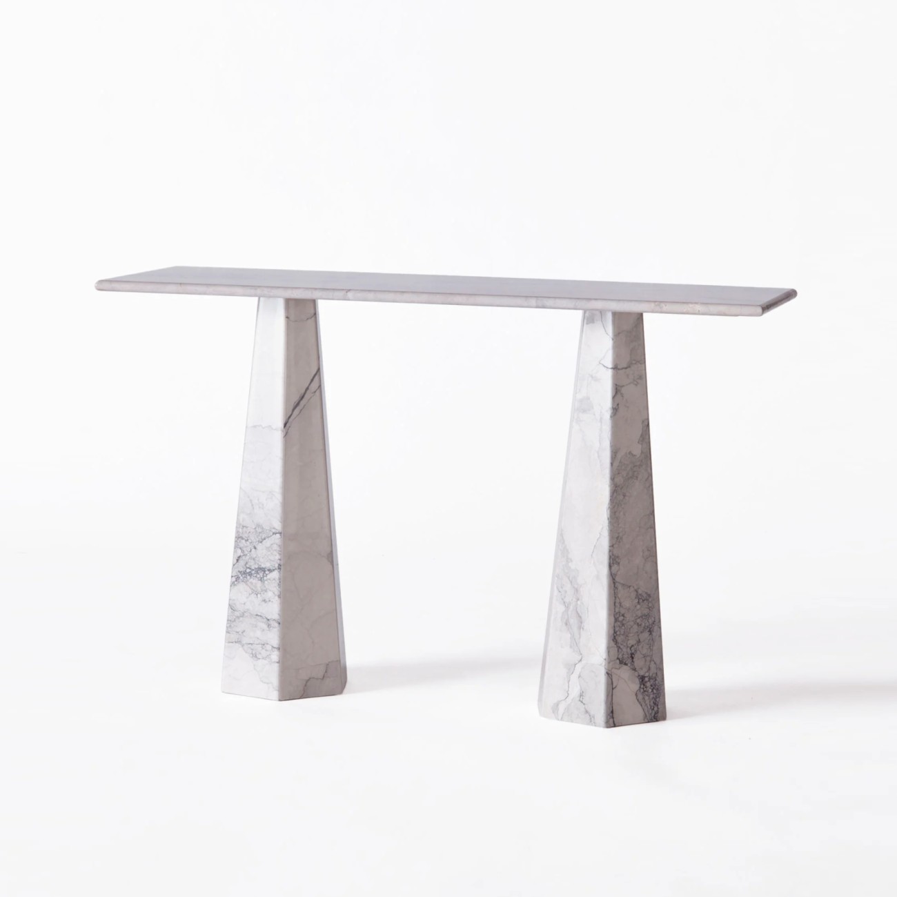 Hexagon Console Table Albanian Grey Dusty Deco