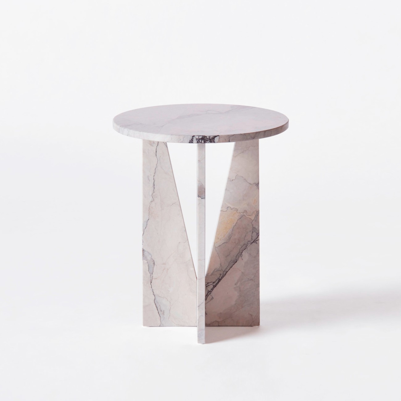 V Side Table Albanian Grey Dusty Deco