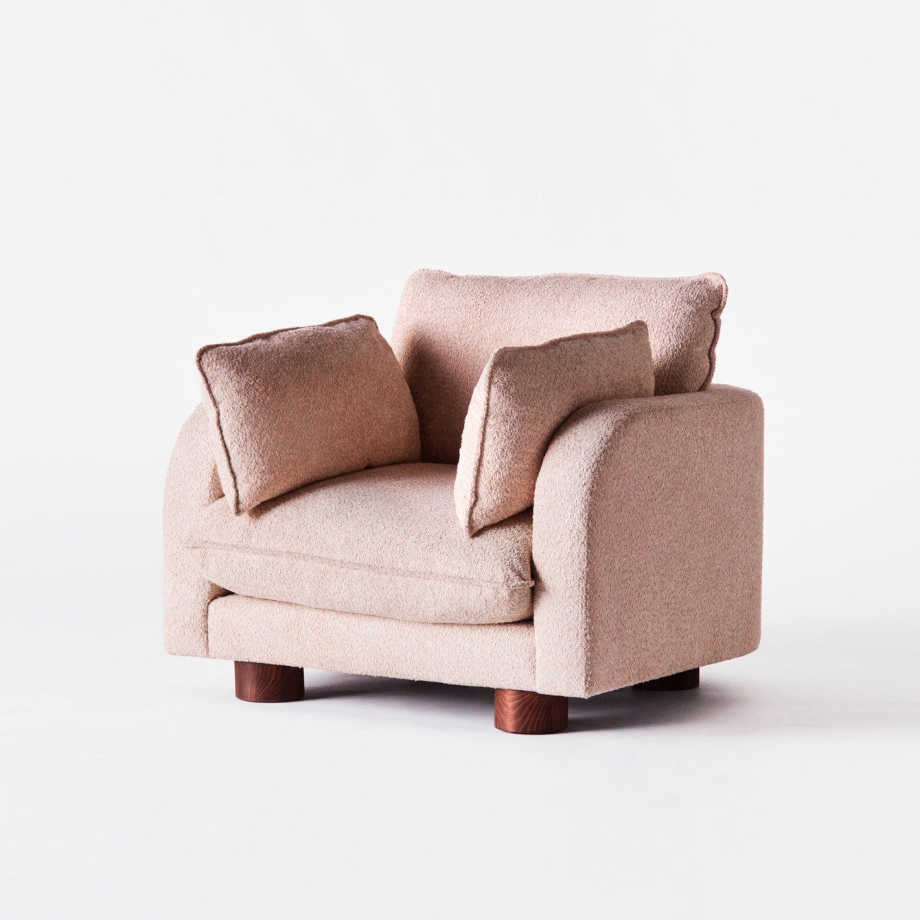 Miles Armchair Boucle Dusty Deco